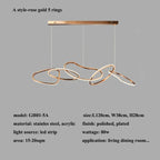 Irregular Gold Ring Chandelier Kevon – Product Detail 10