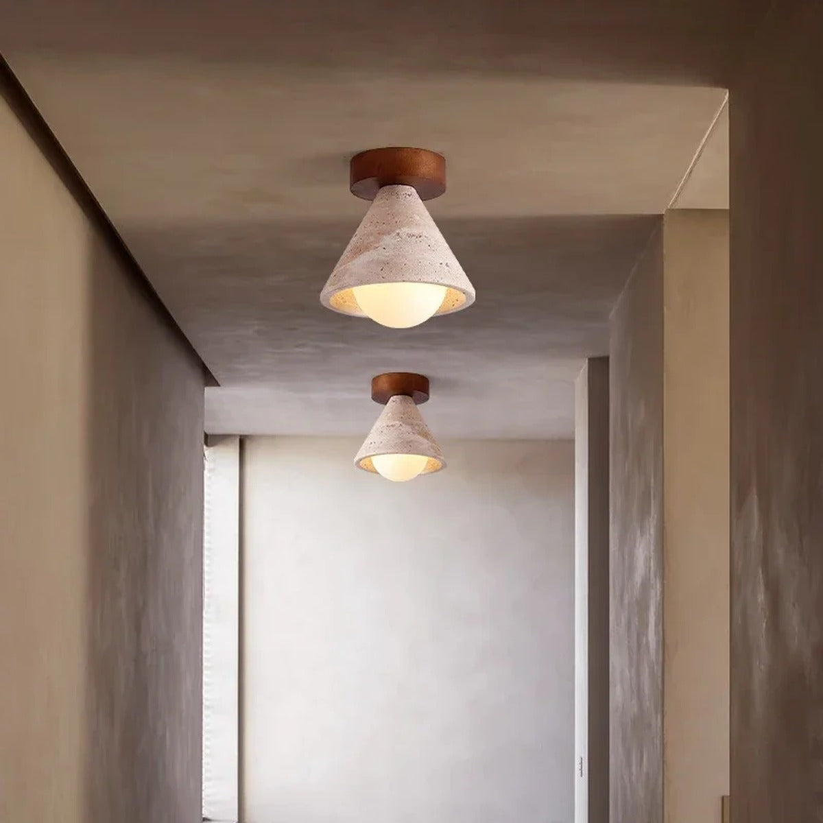 Artisan Crafted Warm Ceiling Light Heronwood – Lifestyle View 2