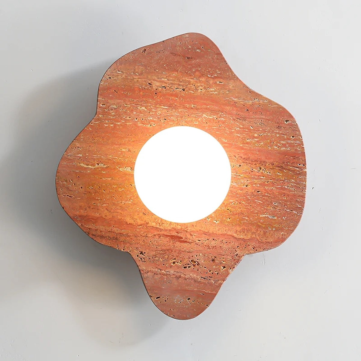 Organic Stone Petal Wall Sconce – Mvoreth – Hero Shot