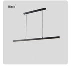 Slim LED Linear Bar Pendant Light – Zenithon – Black Finish