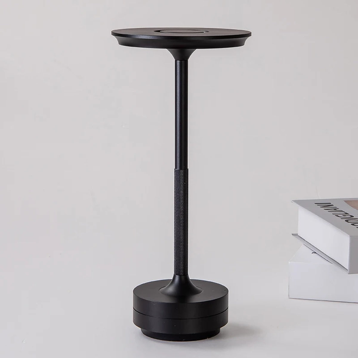 Cordless Disc LED Table Lamp – Nelvaris – Lifestyle View 3