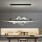 Mountain Landscape LED Linear Pendant – Ievorn – Lifestyle View 4