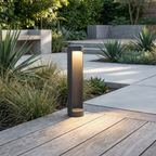 Modern Aluminum Column Outdoor Light Erionex – Lifestyle View 2