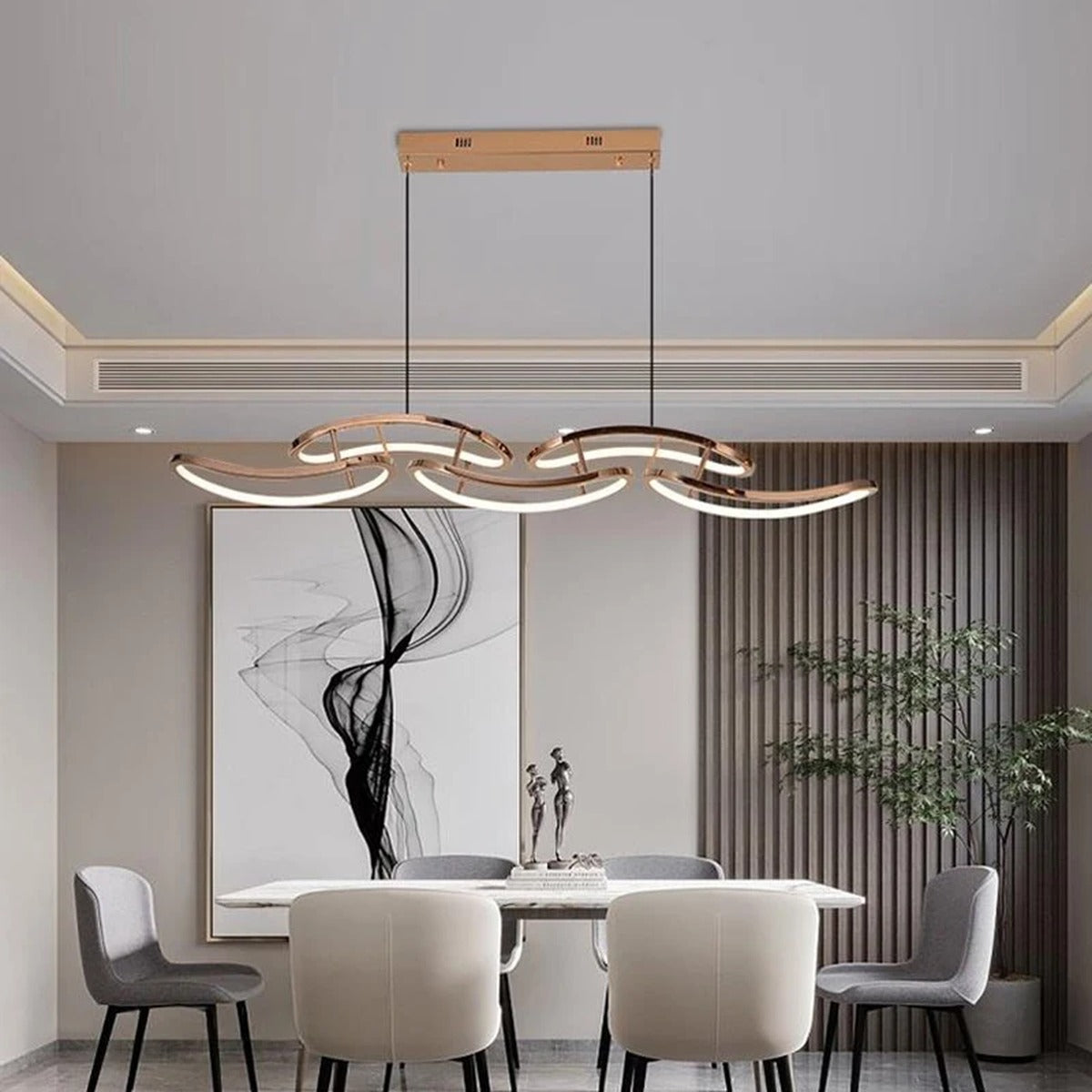 Celvon — 120cm version over standard dining table