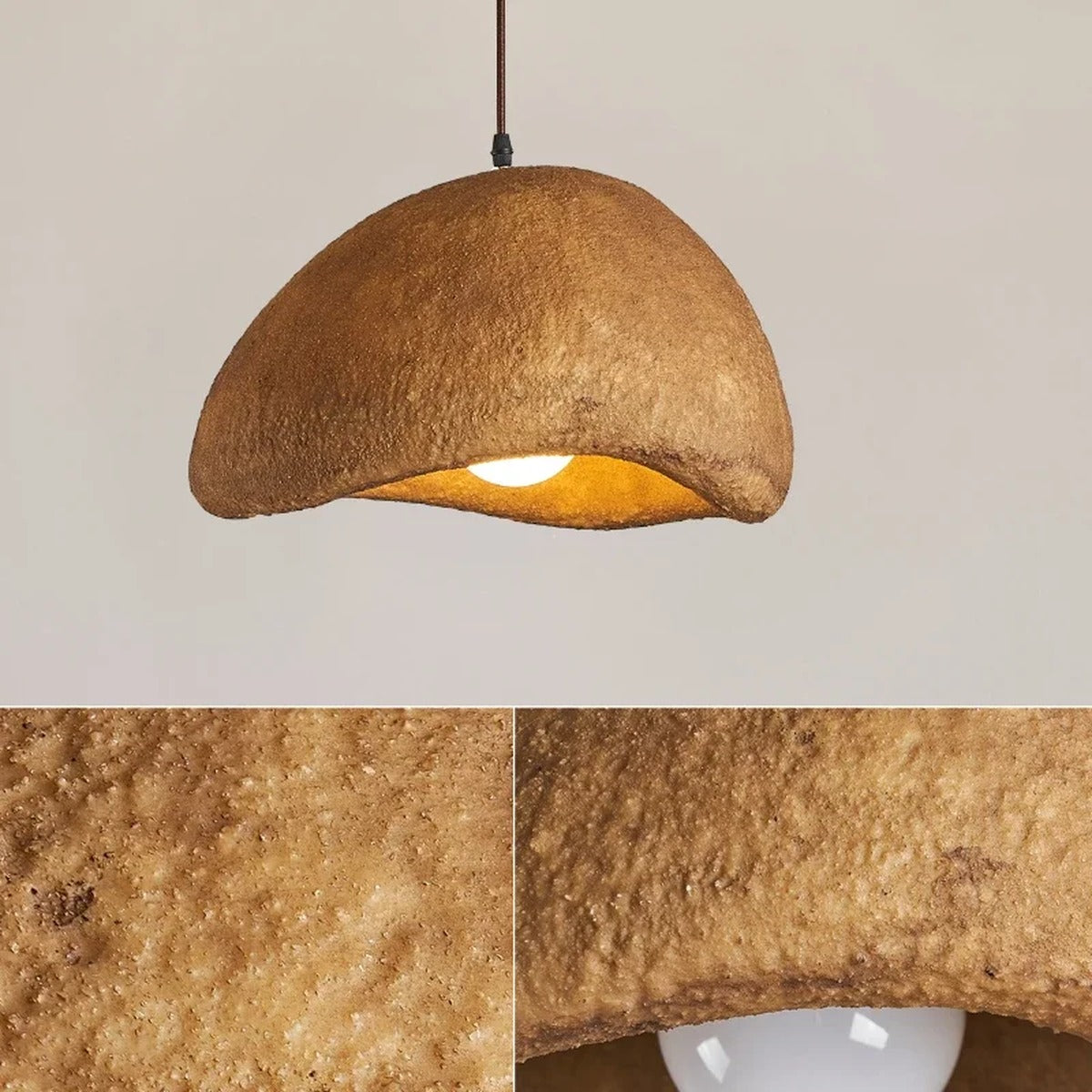Sculptural Wabi-Sabi Pendant Light Benixo – Product Detail 5