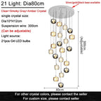 Crystalline Cascade Pendant Light Harvix – Product Detail 13