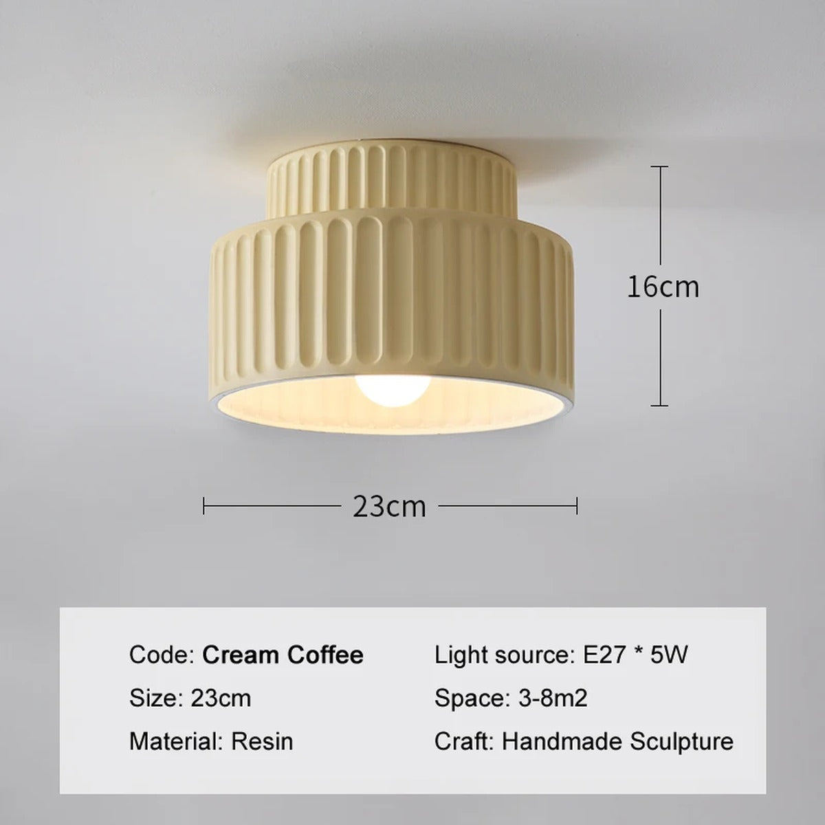 Tiered Ribbed Drum Pendant Light – Zenithral – Product Detail 10