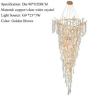 Crystal Icicle Cascade Chandelier – Larvex – Product Detail 10