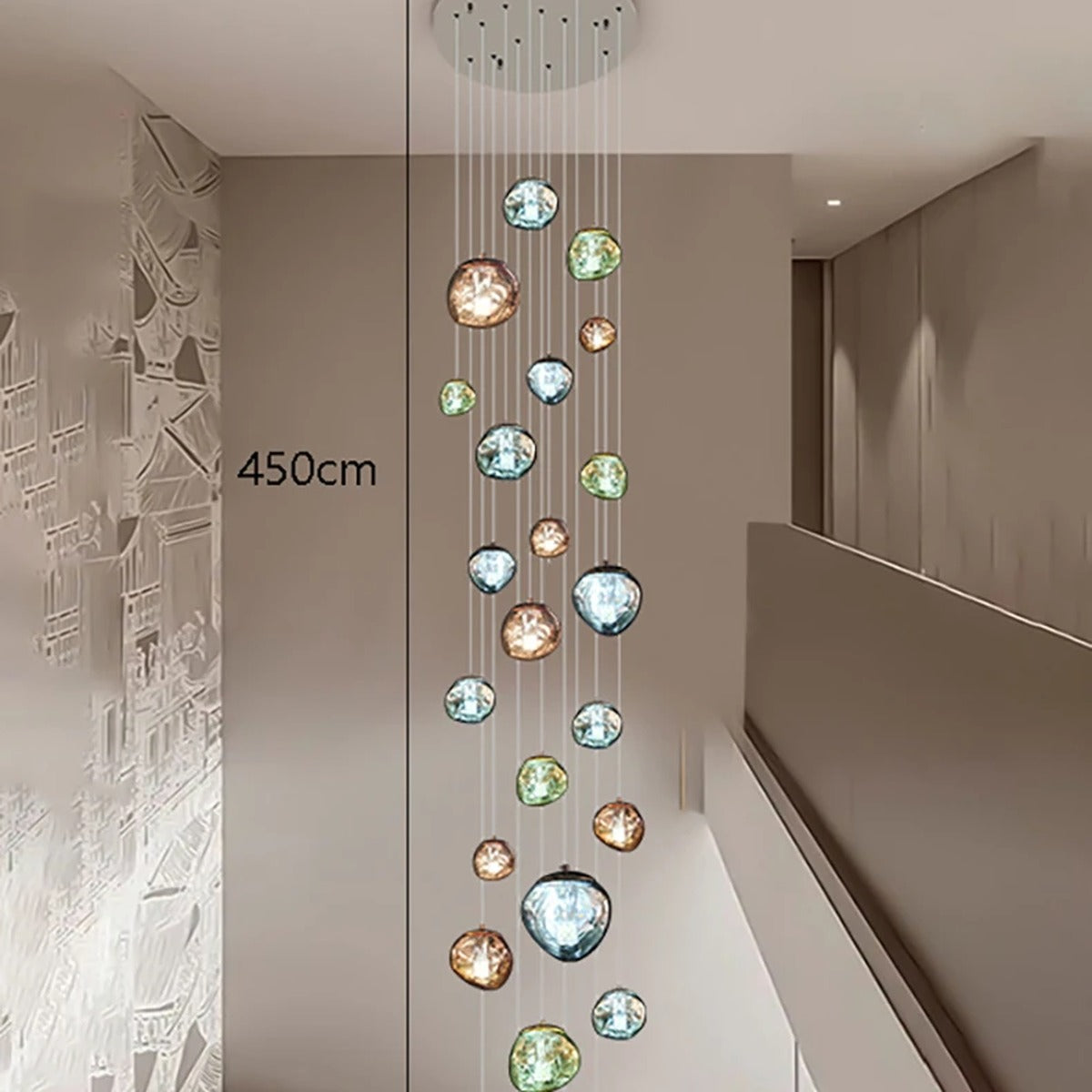 Grand Sculptural Statement Chandelier Hevon – Product Detail 13