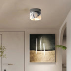 Natural Marble Cylinder Ceiling Light Marbrion – Lifestyle View 4