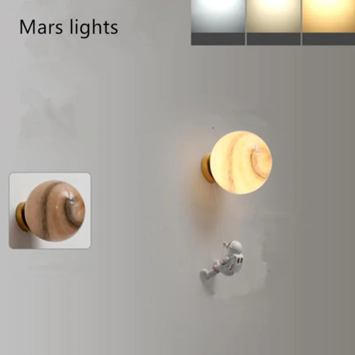 Astronaut Globe Wall Sconce – Varveno – Product Detail 10