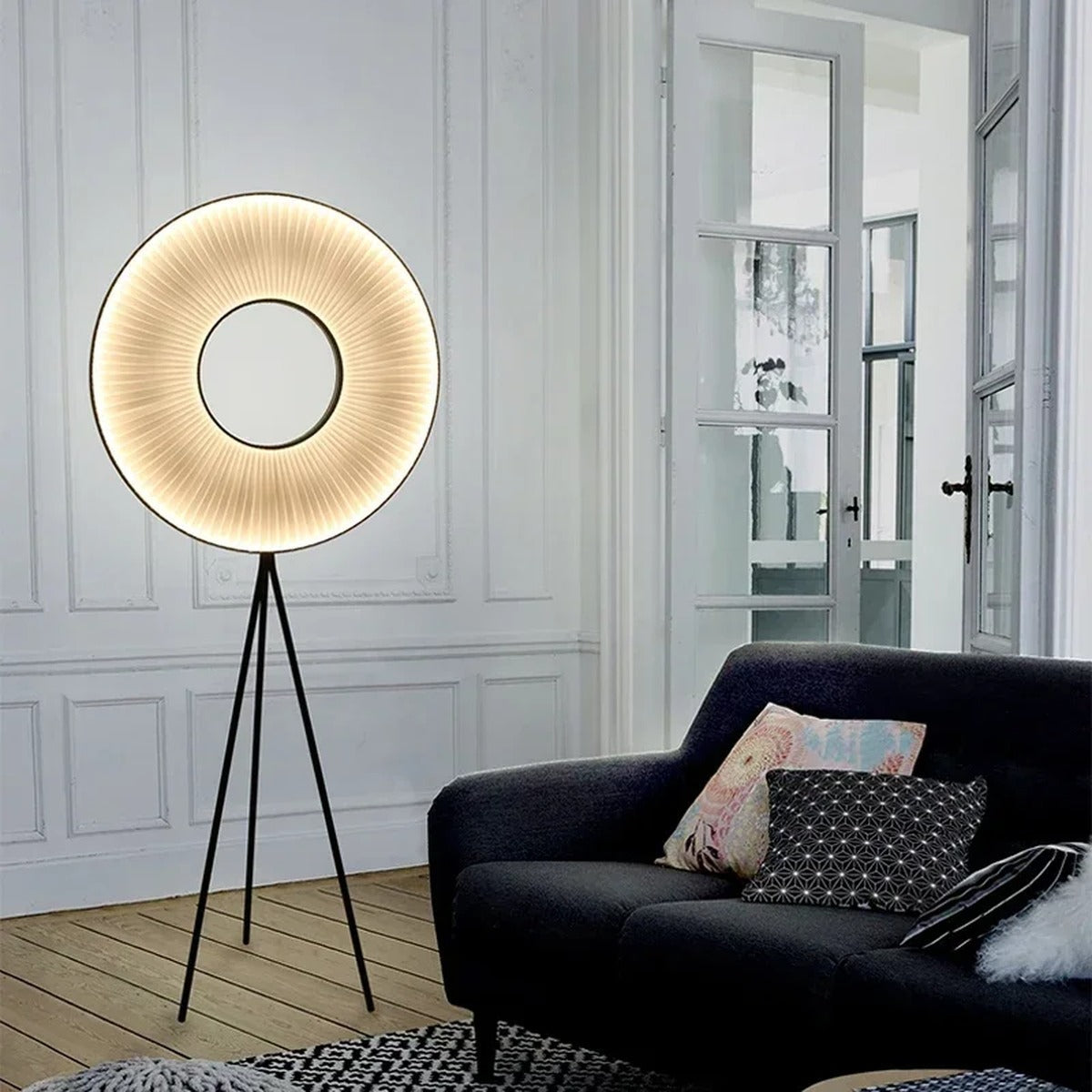 Warm Ambient Floor Lamp Laelston – Lifestyle View 4