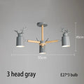 Nordic Antler Wood Arm Cone Chandelier – Birken – Product Detail 9