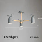 Nordic Antler Wood Arm Cone Chandelier – Birken – Product Detail 9