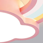 Quieton rainbow and cloud LED ceiling light, close-up of the cloud diffuser
