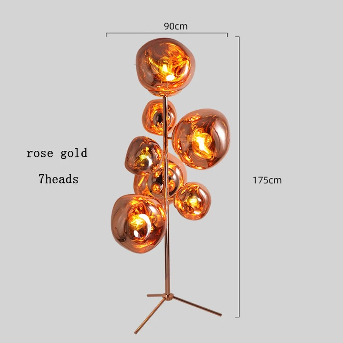 Melt-Effect Globe Cluster Floor Lamp – Caelvion – Product Detail 10