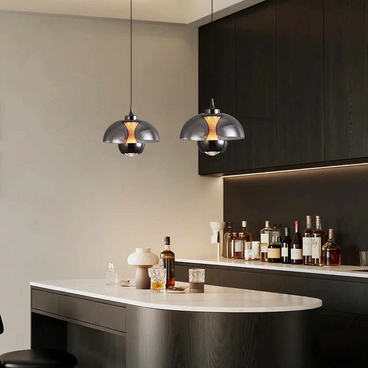 Glass Dome & Inner Mesh Pendant Light – Cvrix – Product Detail 5