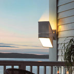 Architectural Angled LED Outdoor Wall Light – Zelorix – Lifestyle View 2
