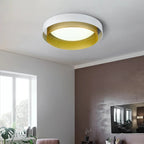 Geometric Double Ring Ceiling Light Orbeon – Lifestyle in Living Room