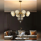Frosted Glass Bubble Sputnik Chandelier – Nivora