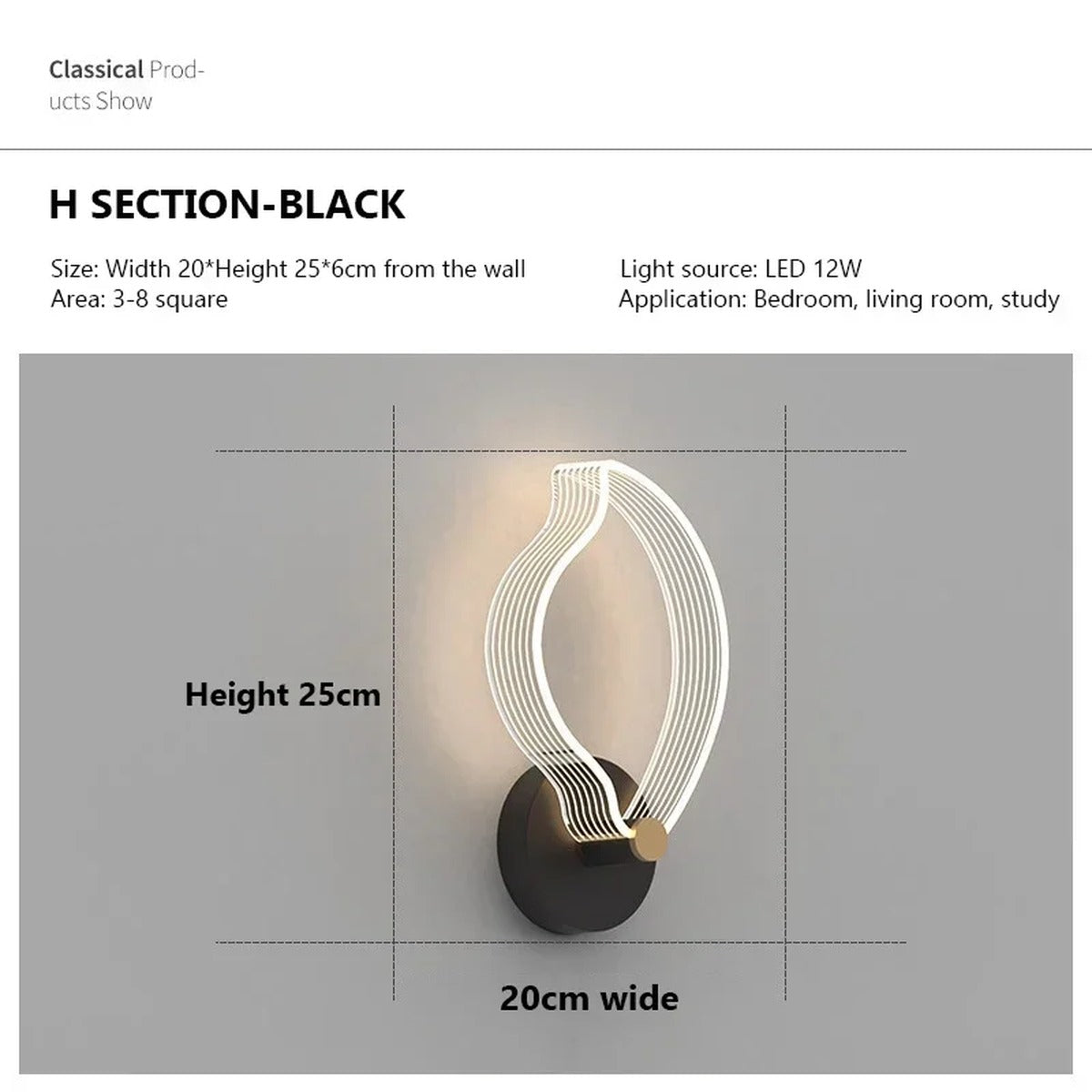 Modern Wall Sconce Kalix — TypeH