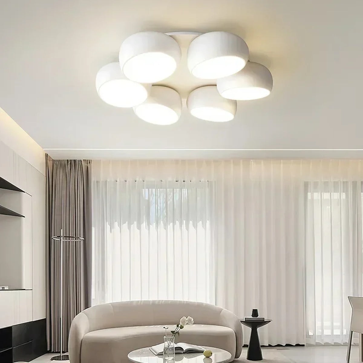 LED Bubble Cluster Flush Ceiling Light – Harvenis – Lifestyle View 3