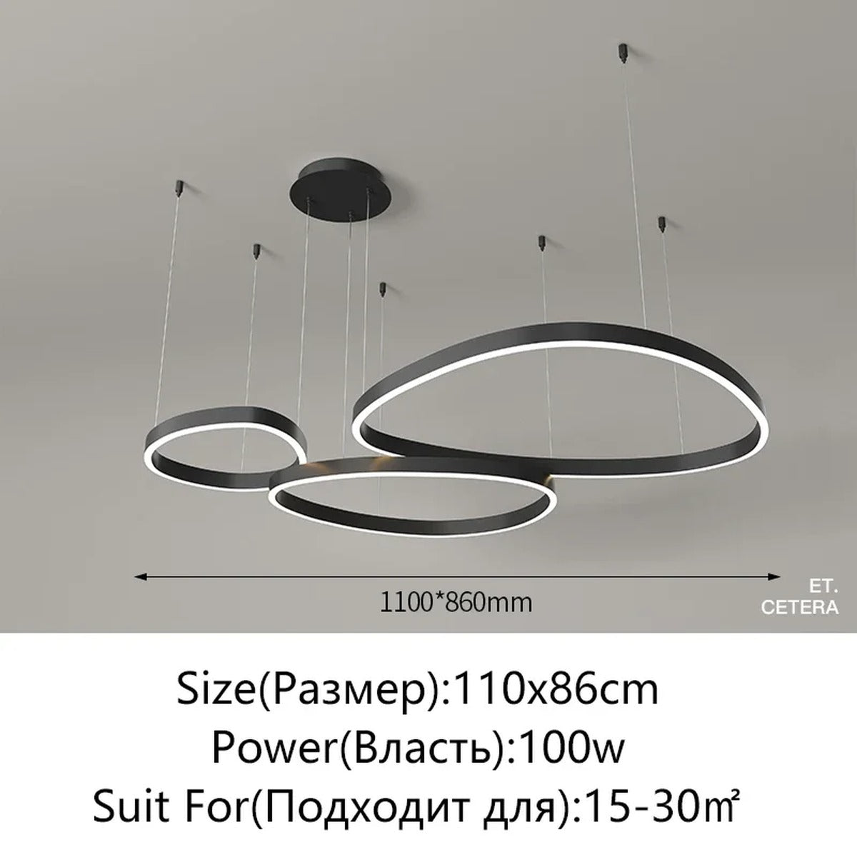 Celestial Ring LED Chandelier Lumara – Product Detail 12