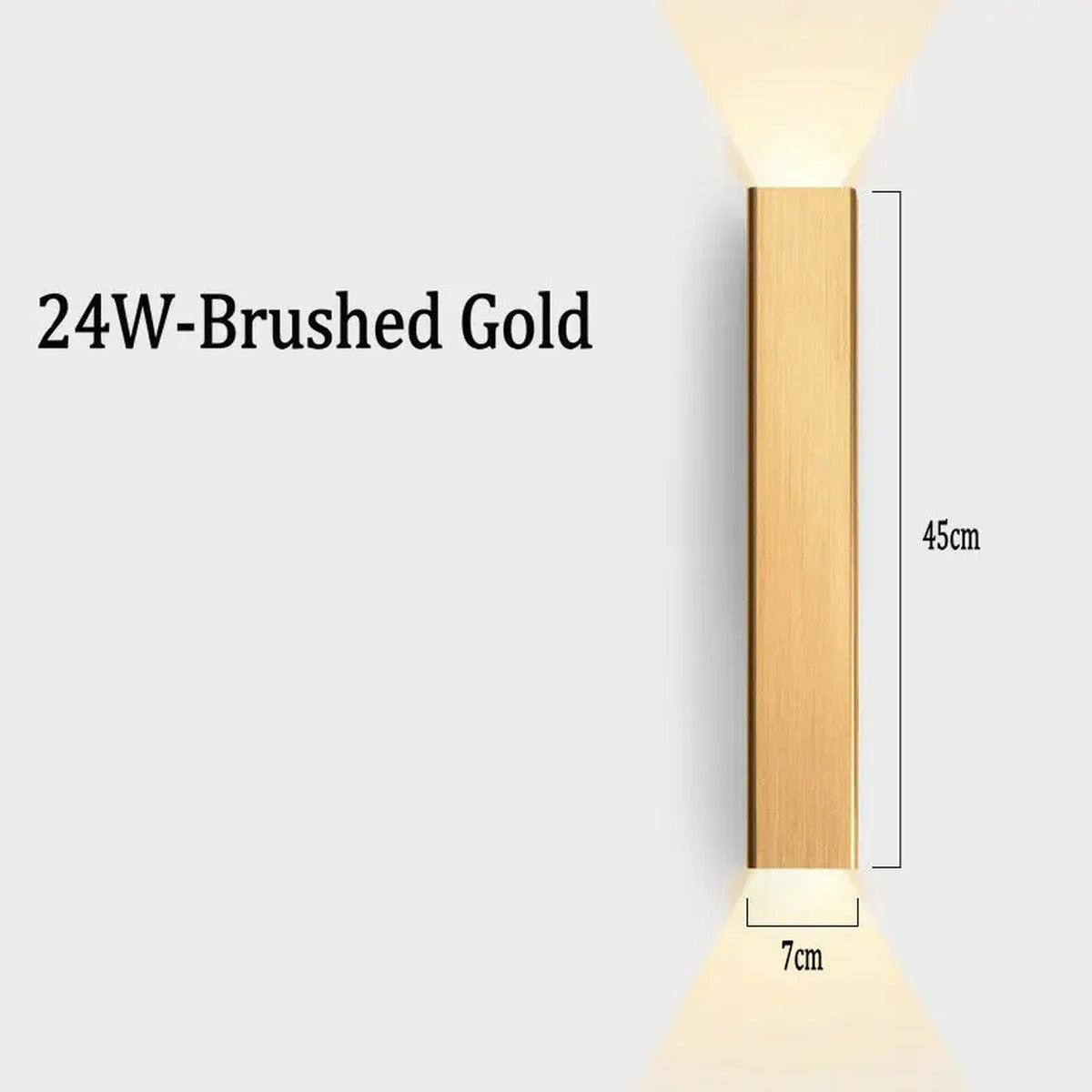Modern Wall Sconce Farlux — 24W-Brushed Gold