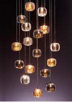 Crystalline Cascade Pendant Light Harvix - 21-Light Cascade Detail