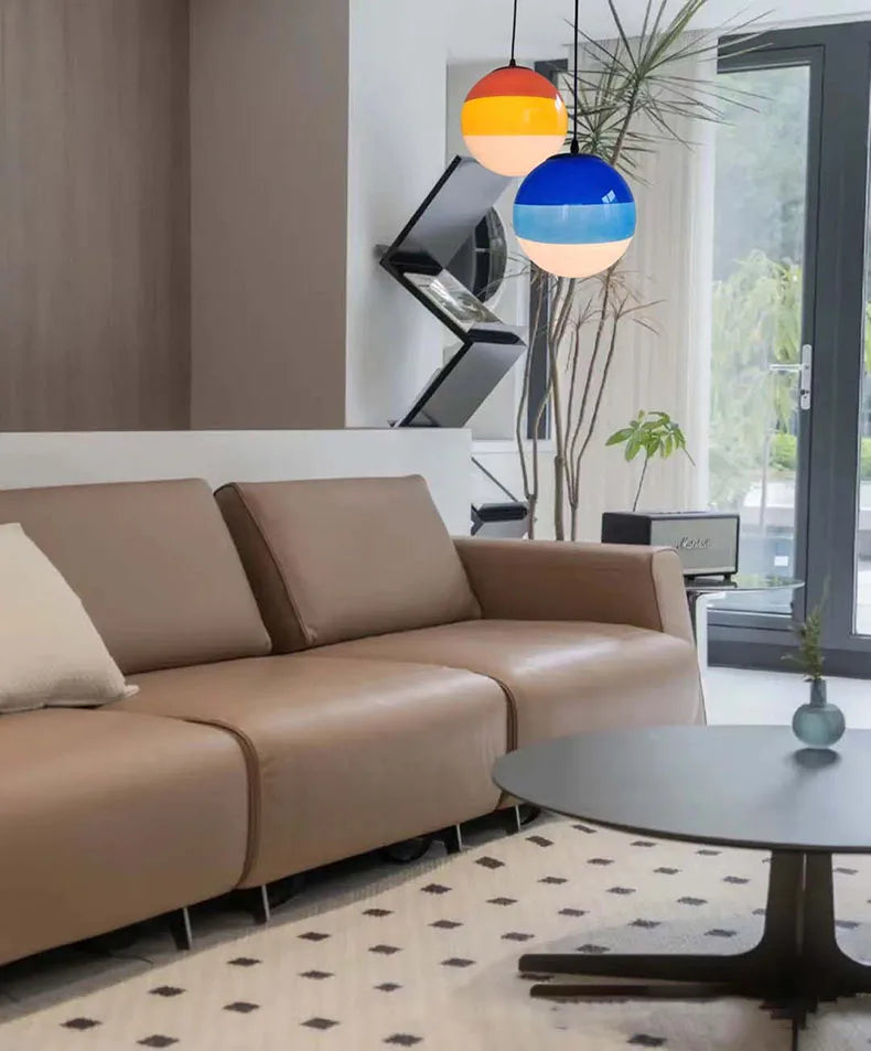 Ombré Glass Sphere Pendant Light – Olvinex – Lifestyle View 4