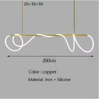 Ribbon Curl LED Ring Chandelier – Yelrix – Product Detail 18