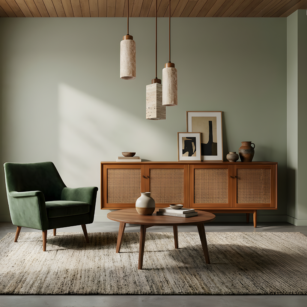 Round Stone Minimalist Pendant Light Cadexion – Product Detail 7