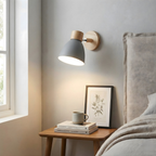 Nordic Wood Pivoting Wall Sconce Skanvor – Lifestyle View 2