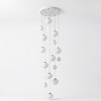 Drifting Glass Orb Cluster Chandelier – Kerenth