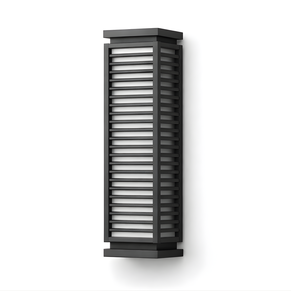 Louvered Aluminium Outdoor Wall Sconce Esox