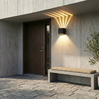 Minimalist Aluminum Square Outdoor Light Valorin – Lifestyle View 2