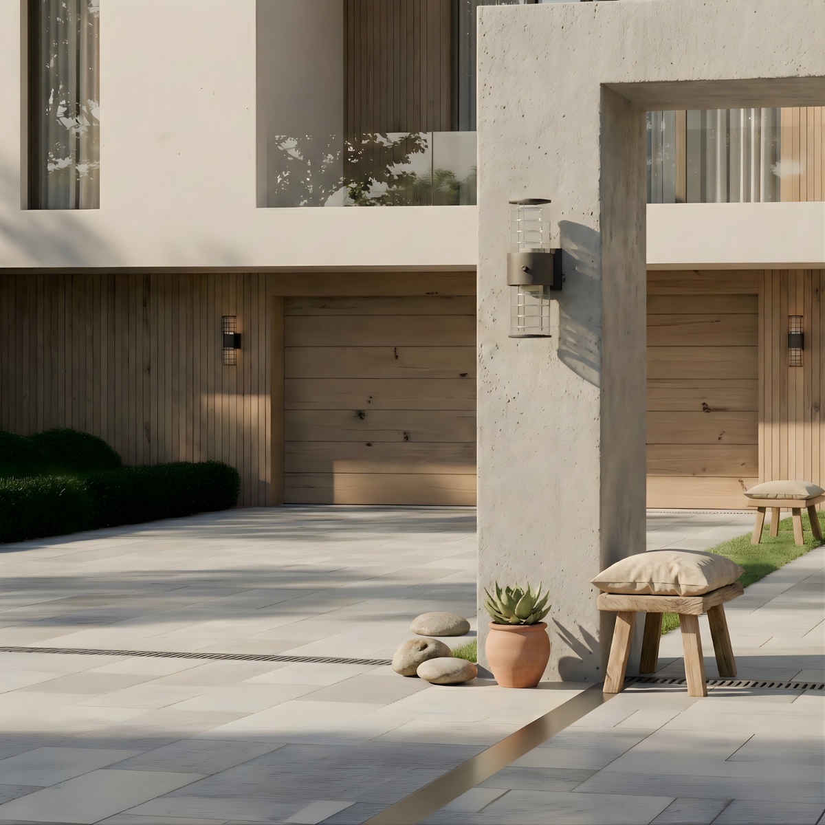 Outdoor Aluminium Wall Sconce Evsel