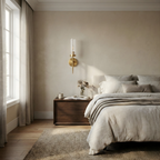 Ribbed Glass Aluminum Wall Sconce Aslon – Lifestyle View 3