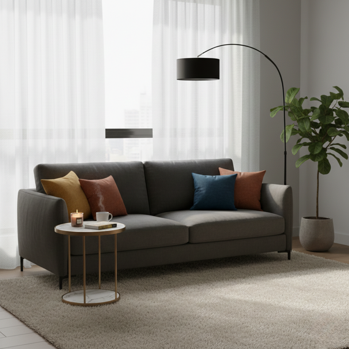 Contemporary Adjustable Floor Lamp Flormon