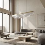 Gaion pendant light in a sunlit living room