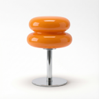 Mid-Century Chrome Stacked Glass Table Lamp Orbidex – Product Detail 5