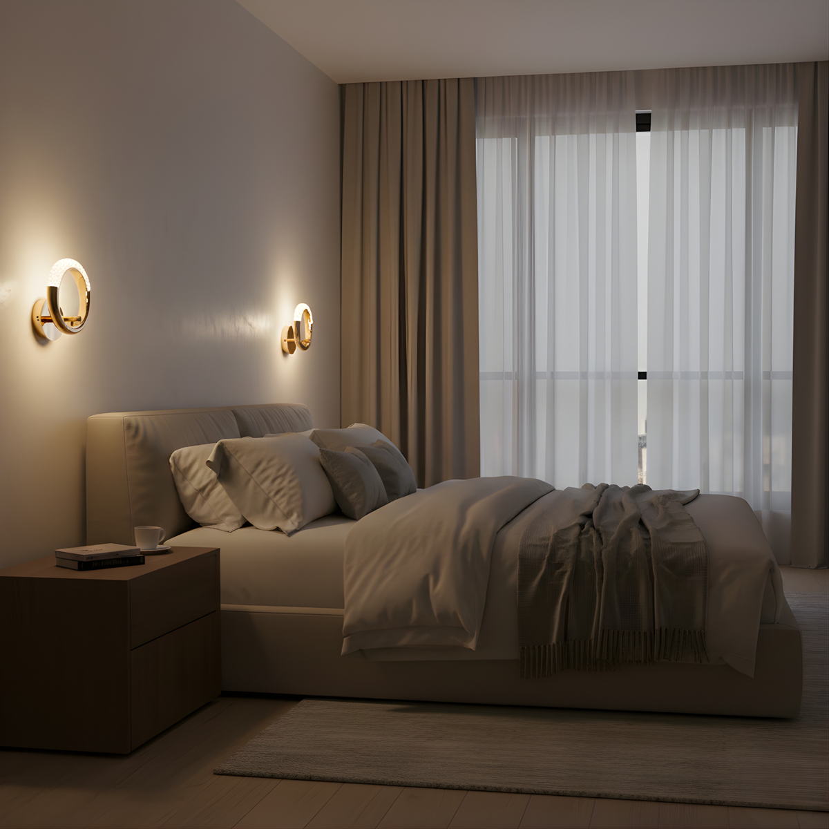 Minimalist Oval LED Wall Sconce Biovara – Product Detail 11