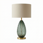 Mouth-Blown Glass Bedside Lamp Carlon – Lifestyle View 3