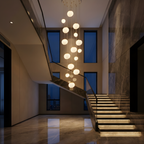 Drifting Glass Orb Cluster Chandelier – Kerenth