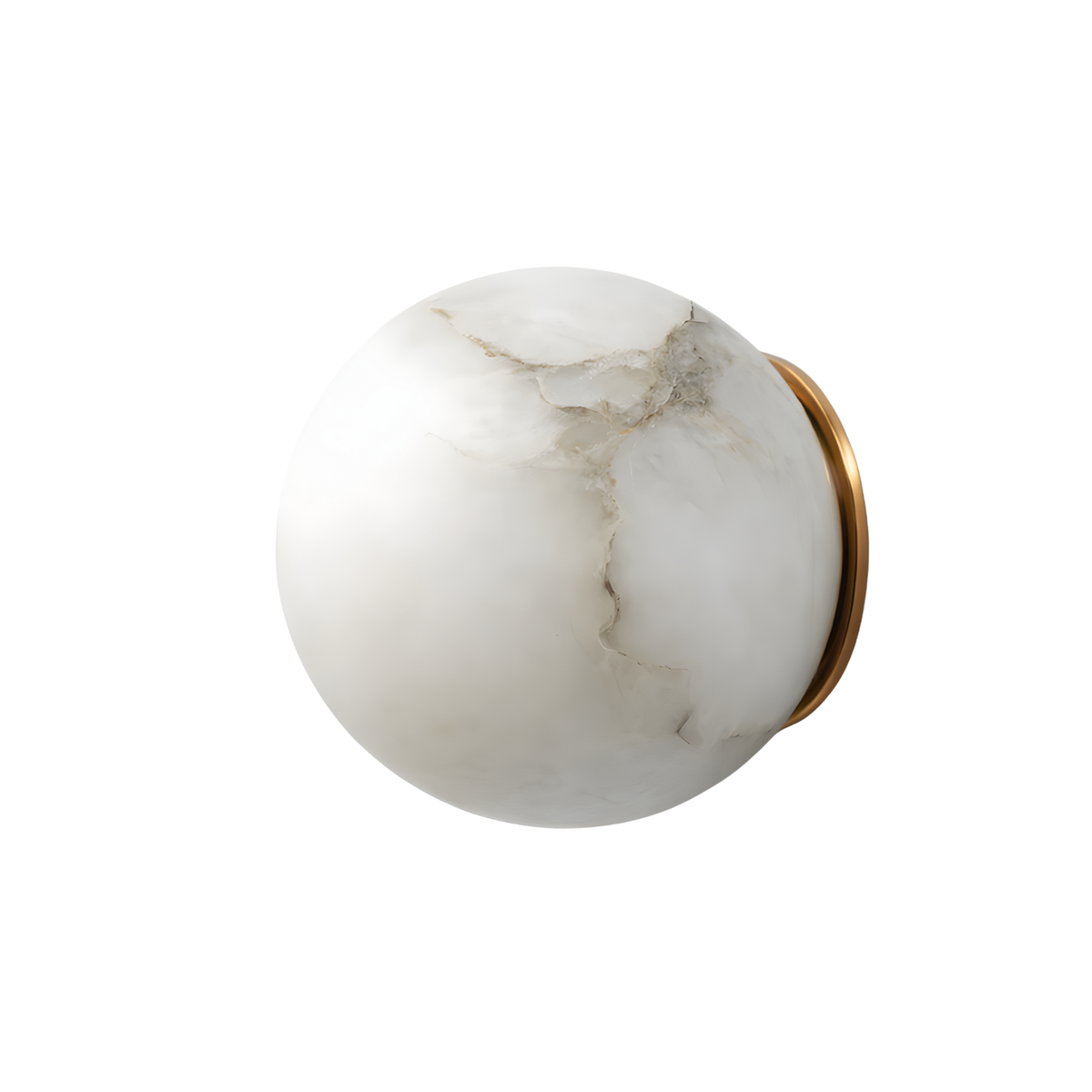 Polished Marble Copper Wall Sconce Venaro – Lifestyle View 2