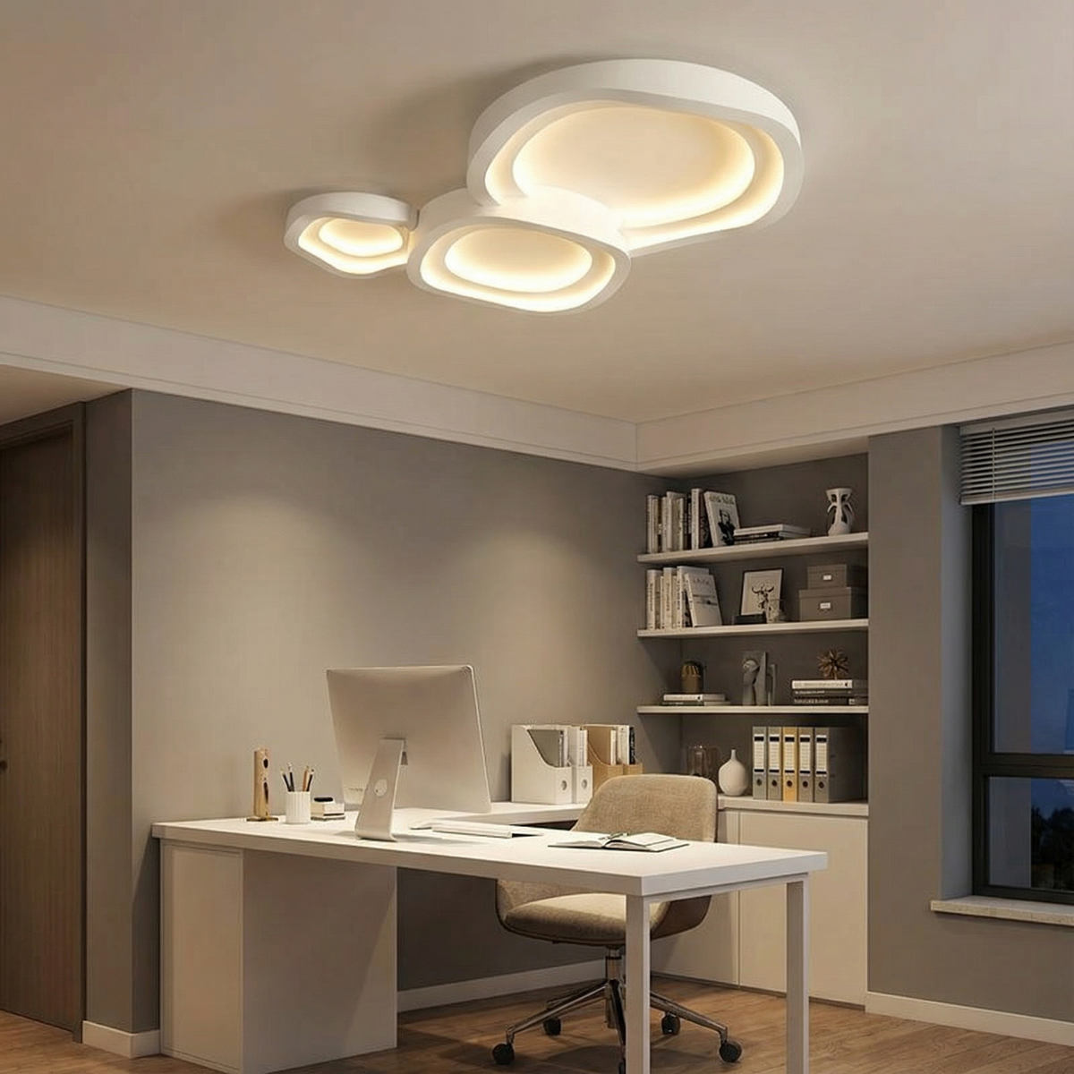 Modern Aluminum Disc Ceiling Light Silvano – Product Detail 6