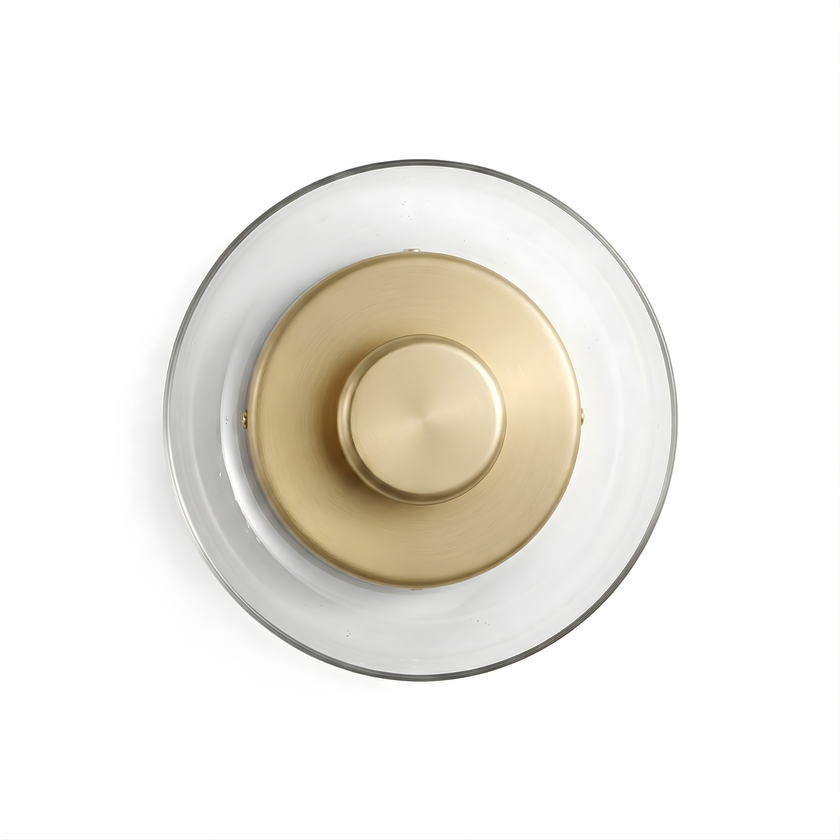 Layered Glass Disc Brass Wall Sconce Orbivex – Product Detail 7