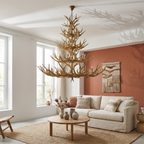 Rustic Faux Antler Chandelier Florix – Hero Shot