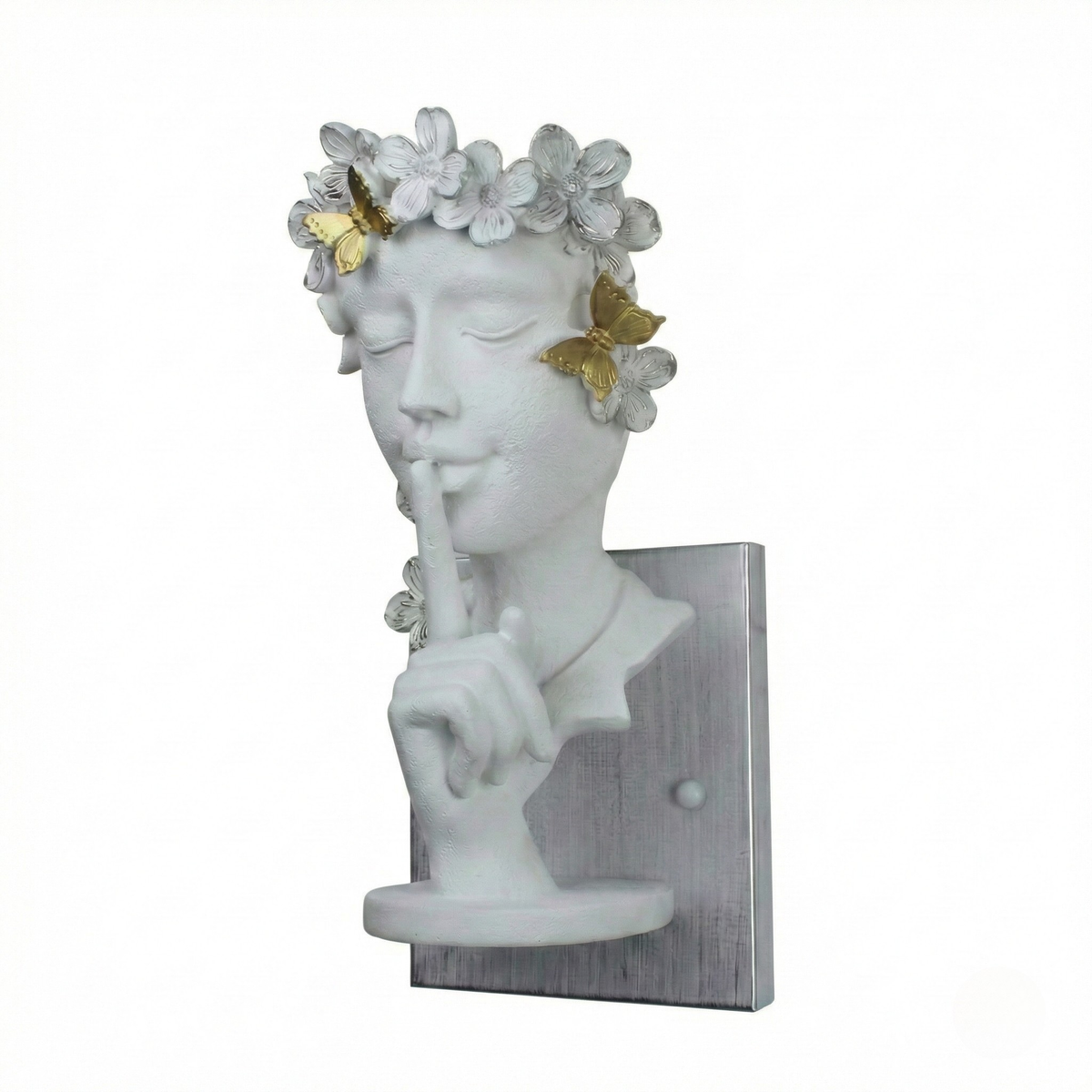 Athela Sculptural Wall Sconce – White Finish, Detail