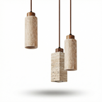 Round Stone Minimalist Pendant Light Cadexion – Lifestyle View 2